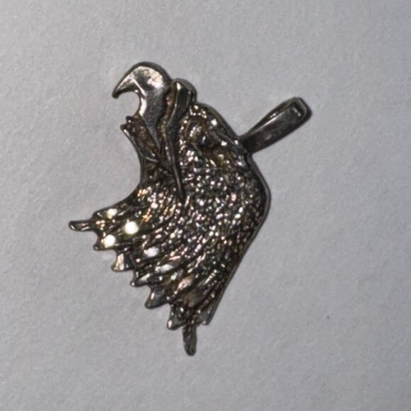 Sterling Silver Eagle Head Pendant - Picture 4 of 14